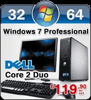 Complete Set of Dell OptiPlex 755 SFF Windows 7 Professional Desktop PC Computer