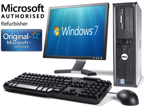 Cheap Refurbished Dell Windows 7 Desktop PC Computer 17" Monitor | eBay