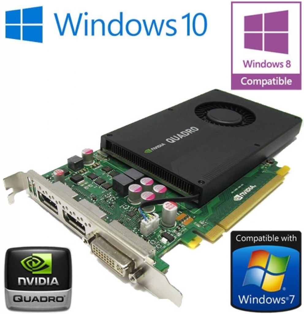 nVidia Quadro K2000 2GB GDDR5 PCI-E Dual DisplayPort DVI Graphics Card ...