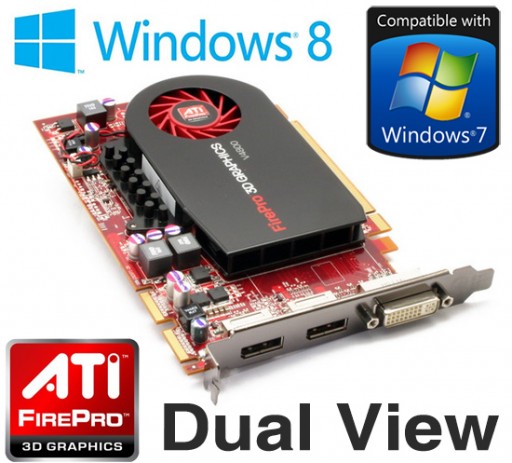 Ati Firepro V4800 3d 1gb Ddr5 Dual Displaport Dvi Pci Express