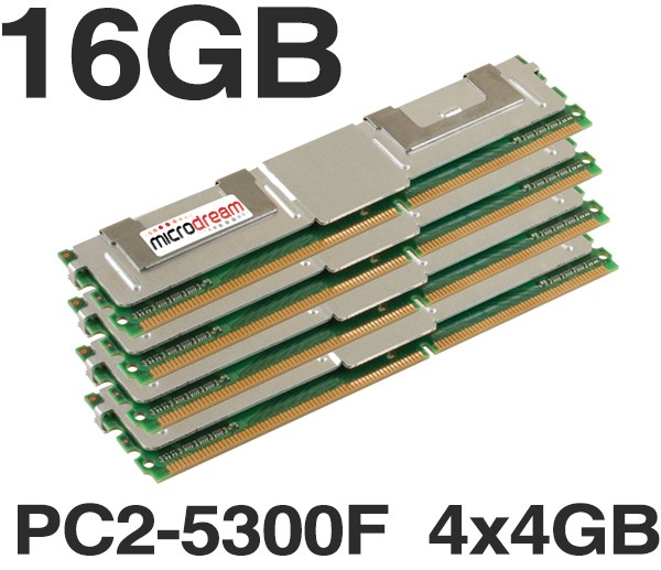 16gb 4x4gb Ddr2 Pc2 5300f 667mhz Ecc Fully Buffered Server Memory Ram