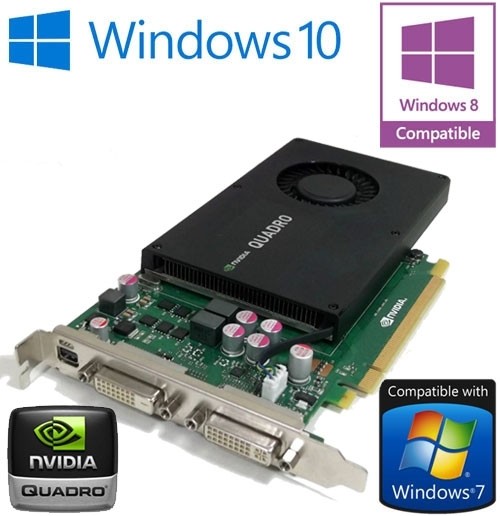 nVidia Quadro K2000D 2GB GDDR5 PCIE DisplayPort Dual DVI Graphics Card