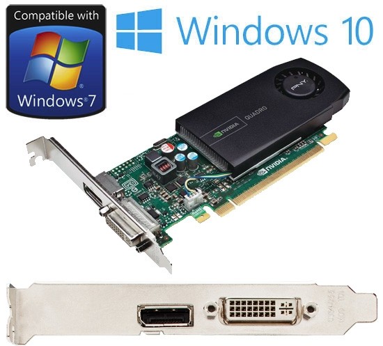 nVidia Quadro 410 512MB DVI DisplayPort PCI-e Graphics Card