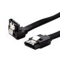 Job Lot of 10 x SATA 45CM Straight to Right Angle Black Cables 54Y9948