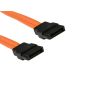 Job Lot of 10 x SATA Serial ATA 15CM Straight Orange Cables HH942