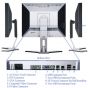 20.1" Dell Ultra Sharp 2007FPb DVI Blu-ray 720p Rotating LCD Monitor USB Hub HDCP Support