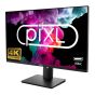 Illustration depicting piXL 27" Monitor - PX27UDH4K - 4K UHD IPS 60Hz HDMI, DisplayPort, USB-C