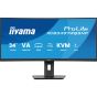 Illustration depicting iiyama 34" Curved Ultrawide Docking Monitor - XCB3497WQSNP-B1 - UWQHD VA 120Hz HDMI, DisplayPort, USB-C, RJ45