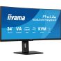 Illustration depicting iiyama 34" Curved Ultrawide Docking Monitor - XCB3497WQSNP-B1 - UWQHD VA 120Hz HDMI, DisplayPort, USB-C, RJ45