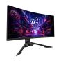Illustration depicting ASRock 34" Curved Gaming Monitor - PG34QRT3A - UWQHD 180Hz HDMI, DisplayPort