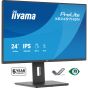 Illustration depicting iiyama 24" Docking Monitor - XB2497HSN-B1 - Full HD IPS HDMI, DisplayPort, USB-C, RJ45