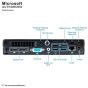 HP EliteDesk 800 G1 mini desktop rear ports view
