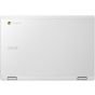 Acer Chromebook 11 CB3-132 top lid view white finish with Chrome logo