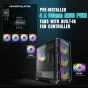 Genesis RTX 5070 Gaming PC comes with pre-installed 4x 140mm ARGB PWM Fans with built-in Fan Controller