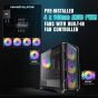 Genesis RTX 5070 Gaming PC comes with pre-installed 4x 140mm ARGB PWM Fans with built-in Fan Controller