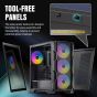 Genesis RTX 5060 Gaming PC - showing tool-free panels