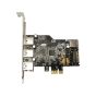 InLine 3+1 USB 3.0 Ports High Profile PCIe Expansion Card with SATA Power 76662I