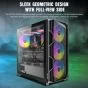 Genesis RTX 5070 Gaming PC - Sleek Geometric Design with Full-View Side