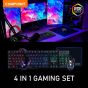 Compoint 4 in 1 Gaming Set - Rainbow RGB Keyboard, Mouse, Headset & Mouse Pad
