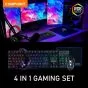 Compoint 4 in 1 Gaming Set - Rainbow RGB Keyboard, Mouse, Headset & Mouse Pad