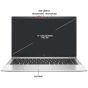 HP EliteBook 840 G7 screen layout diagram with HD camera and display labels