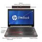 HP EliteBook Workstation 8560w - 15.6" HD Display, Core i7-2860QM 8GB 256GB SSD DVDRW WebCam WiFi Windows 10 Professional 64-bit