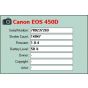 Canon 450D DSLR Camera 12.2MP (Body Only) Shutter Count 14047