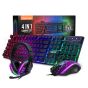 4 in 1 Gaming Set: RGB Q-Keyboard, LED Mouse, Gaming Headset, Non-Slip Mouse Pad