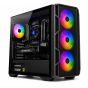 Genesis RTX 5060 i5 Gaming PC RGB tower case front angled view