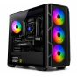 Genesis RTX 5070 i7 Gaming PC RGB tower case front angled view