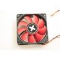 Black And Red Cros 80mm x 25mm 3Pin IDE Case Fan
