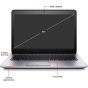 HP EliteBook 840 G2 slim professional business Ultrabook open front view