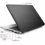 HP EliteBook 840 G2 refurbished Ultrabook lightweight silver side view with LID and DisplayPort, Audio and Ethernet port