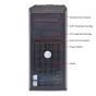 Complete set of Dell OptiPlex GX620 MT P4 HT 2.8GHz 1GB Windows 7 Tower Desktop PC