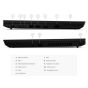 Lenovo ThinkPad L490 ports layout – USB-C, HDMI, Ethernet, audio jack diagram