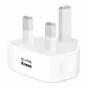 Apple 5W USB Power Adapter A1399 – UK 3-pin – front view