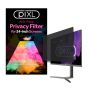 Illustration depicting piXL 24-Inch Monitor Security Privacy Screen/ Privacy Filter, Anti-Glare, Anti-Peep, Anti-Static & Blackout