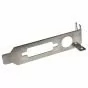 Low profile dms-59 and s-video graphics card bracket rear view