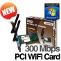 Addon 300Mbps WiFi Wireless N PCI Adapter Card 802.11n NWP210