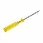 PH #00 Phillips screwdriver full view with slim shaft and yellow handle