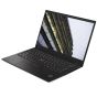 Lenovo ThinkPad X1 Carbon Gen 8 tilted display showing tall building