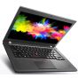 Lenovo ThinkPad T460 14-inch laptop open angled side view with screen on