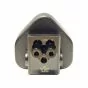 Linetek UK Plug to C5 Cloverleaf Male Converter LT-D56