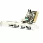 VIA 5-Port USB PCI expansion card with four external and one internal port