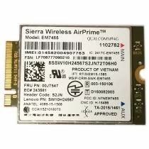 Illustration depicting Sierra Wireless AirPrime EM7455 WWAN 4G LTE Mobile Card Lenovo 00JT547 : MicroDream.co.uk