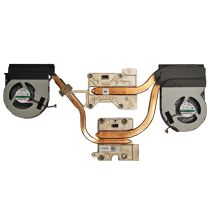 Illustration depicting Dell Precision 7510 CPU GPU Heatsink with Cooling Fans 044PG6 AT1DI002ZSL : MicroDream.co.uk