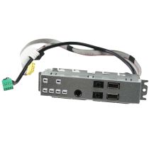 Illustration depicting Dell OptiPlex 390 3010 SFF Front USB Audio Panel 9F4N6 09F4N6 : MicroDream.co.uk