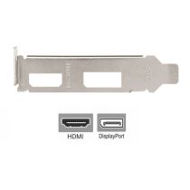 Illustration depicting MSI GT 1030 Low Profile Bracket Video Graphics Card HDMI DisplayPort 103LP