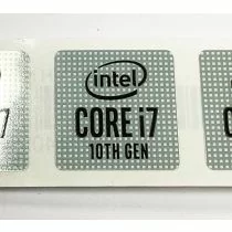 Illustration depicting Genuine Intel Core i7 Inside Case Badge Sticker (10th Generation) 18mm x 18mm : MicroDream.co.uk