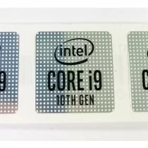 Illustration depicting Genuine Intel Core i9 Inside Case Badge Sticker (10th Generation) 18mm x 18mm : MicroDream.co.uk